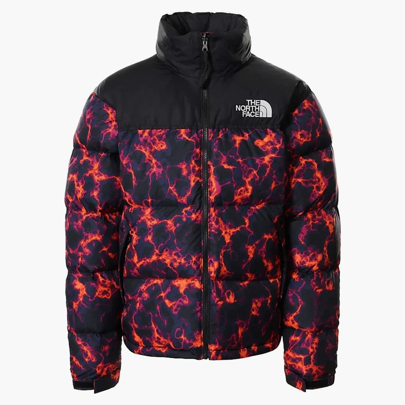 The North Face 1996 Printed Retro Nuptse 700 Fill Packable Jacket Tnf Black Marble Camo Print