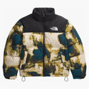 The North Face 1996 Retro Nuptse 700 Fill Packable Jacket Midnight Bensin TNF Bleach Dye Print/TNF Black