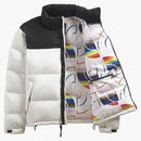 The North Face 1996 Retro Nuptse 700 Fill Packable Pride Jacket 26'' Length Jacket White