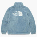 La cara norte cómoda con cremallera "etiqueta blanca" con cremallera de polvo azul