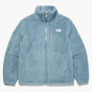 La cara norte cómoda con cremallera "etiqueta blanca" con cremallera de polvo azul