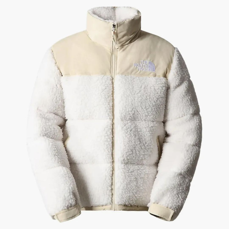 The North Face High Pile 600 Fill Recycled Waterfowl Down Nupse Jacket Gardenia White-Gravel