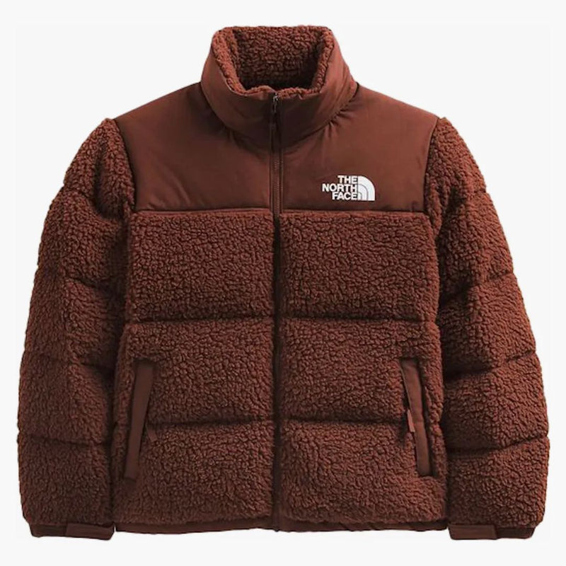 The North Face High Pile 600 Fill Recycled Waterfowl Down Nupse Jacket Dark Oak