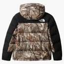 The North Face Himalayan Goose Down 550 Fill Jacket Kelp Tan Forest Floor Print