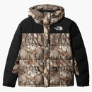 The North Face Himalayan Goose Down 550 Fill Jacket Kelp Tan Forest Floor Print