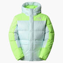 Norra ansiktet himalayan huva ner jacka takfönster blå/ledgul