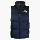 The North Face Logo-Embroidered Padded Gilet Navy Blue/Black