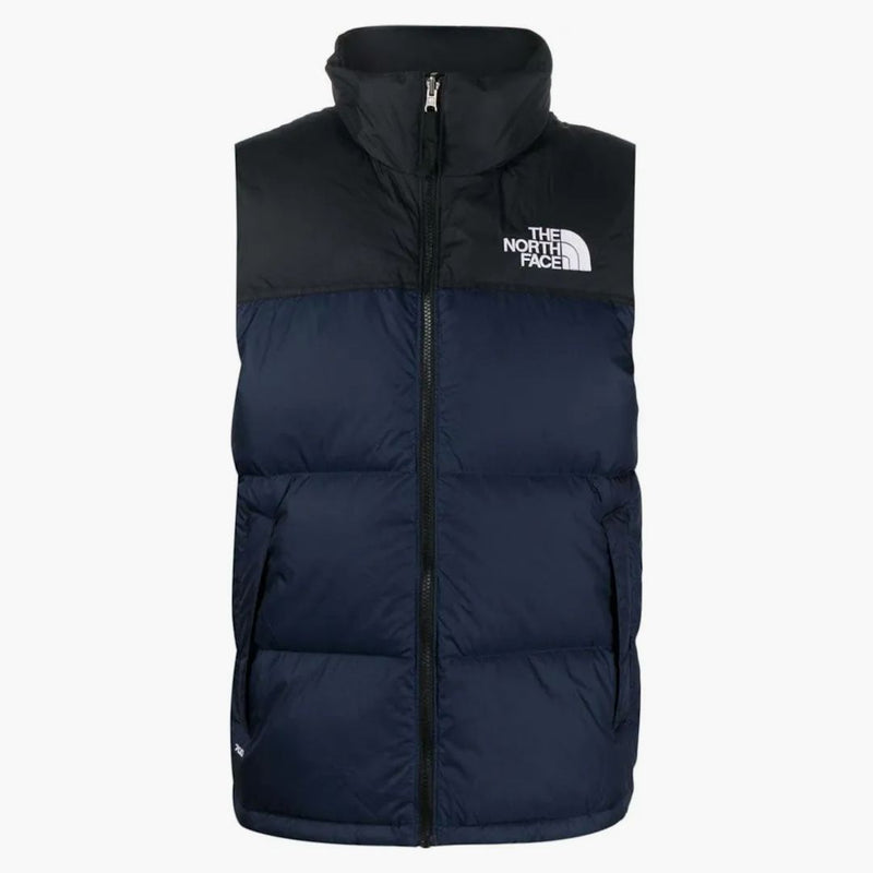 La faccia North Face-Blu blu scuro imbottita blu/nero.