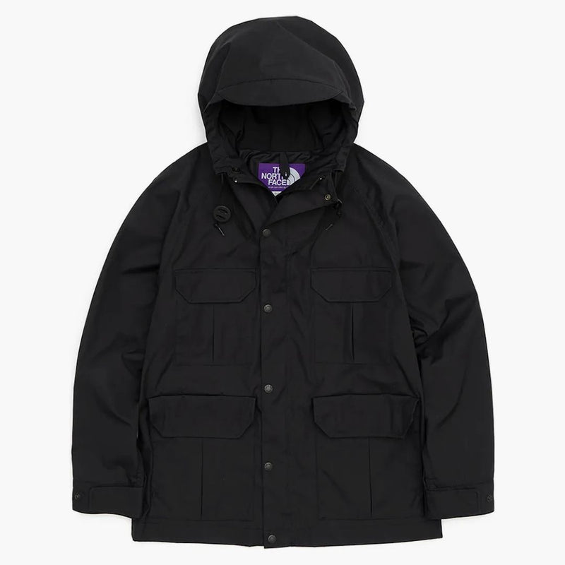 La etiqueta morada de la cara norte 65/35 Parka de montaña Negro