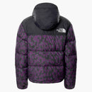 The North Face Womens 1996 Tryckt Retro Nupse 700 Fill Packable Jacket Gravity Purple Leopard Print