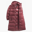 The North Face Womens Nuptse Belted Long Parka Wild Ginger