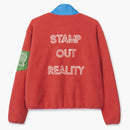 The North Face X Brain Dead 89 Placket Pullover Fleece Sunbaked Red