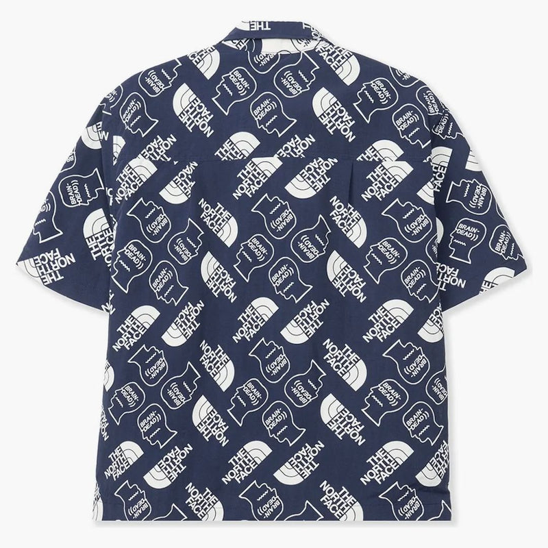 The North Face X Brain Dead Boxy Mountain Shirt Navy