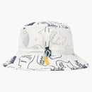 The North Face X Brain Dead Bucket Hat Vintage White