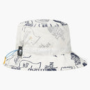 The North Face X Brain Dead Bucket Hat Vintage White