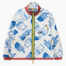 The North Face X Brain Dead Extreme Pile Full Zip Fleece White