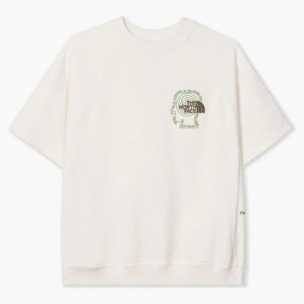 North Face X Brain Dead SS Climber CrewNeck Svetr White