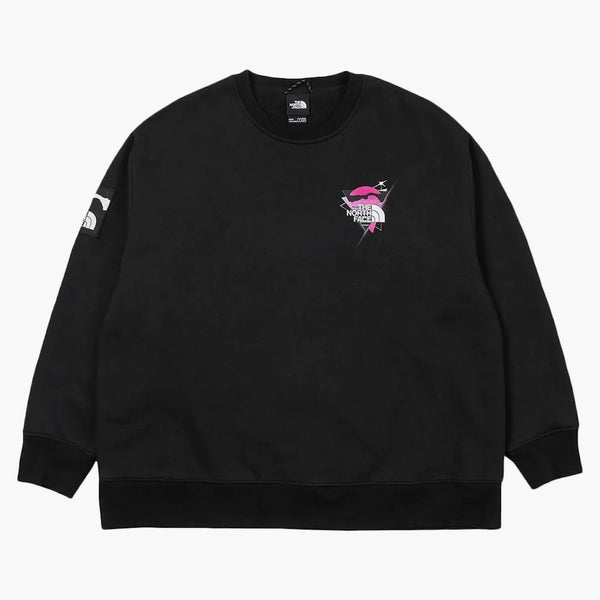 The North Face X Invincible Printed Graphic Crew Sweatshirt Black