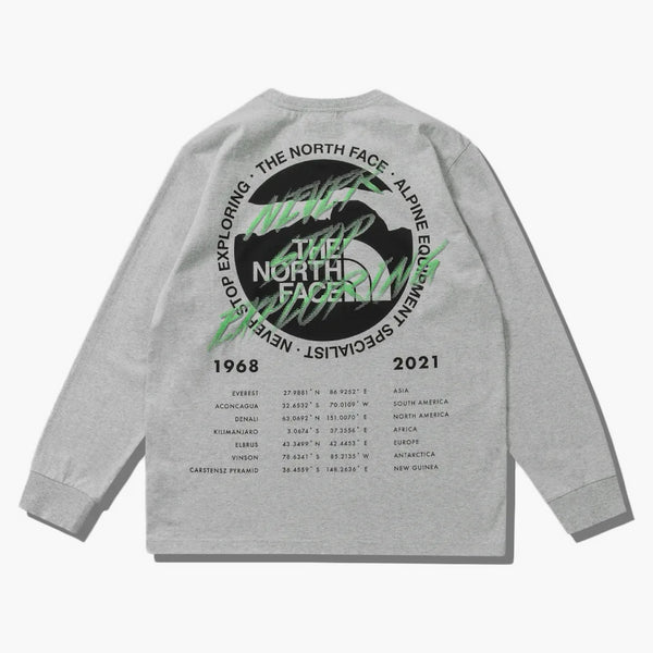 The North Face X Invincible Half Dome Graphic L/S T-Shirt Gray