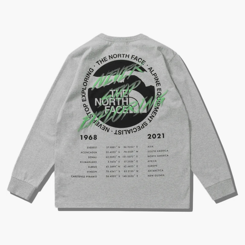 The North Face X Invincible Half Dome Graphic L/S T-Shirt Gray