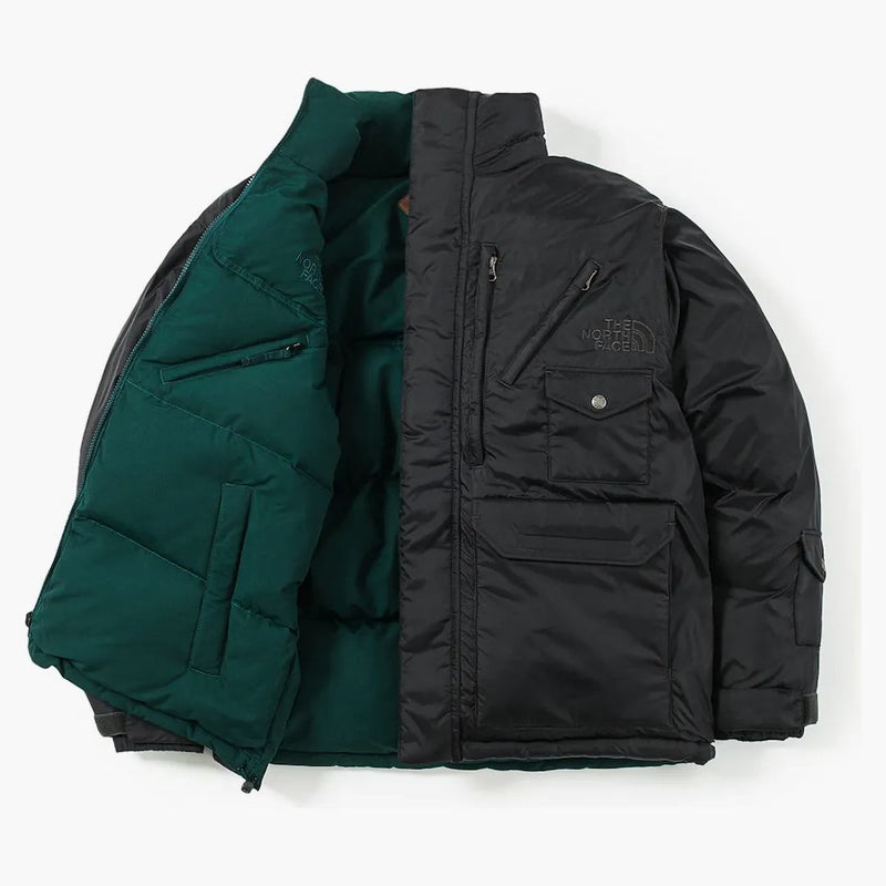 The North Face X Invincible Reversible Nupse Jacket Asphalt Gray/Ponderosa Green
