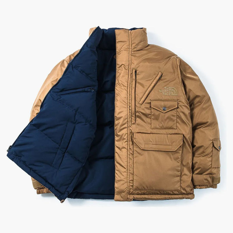 North Face X Invincible Revractle Nupse Jacket Utility Brown/Summit Navy