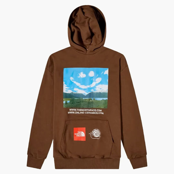 North Face X Online keramika svetrover Hoodie Earth Brown