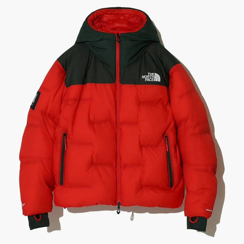 North Face X Undercover Soukuu Cloud Down Nupse Jacket Dark Cedar Green/high Ryzykować czerwony