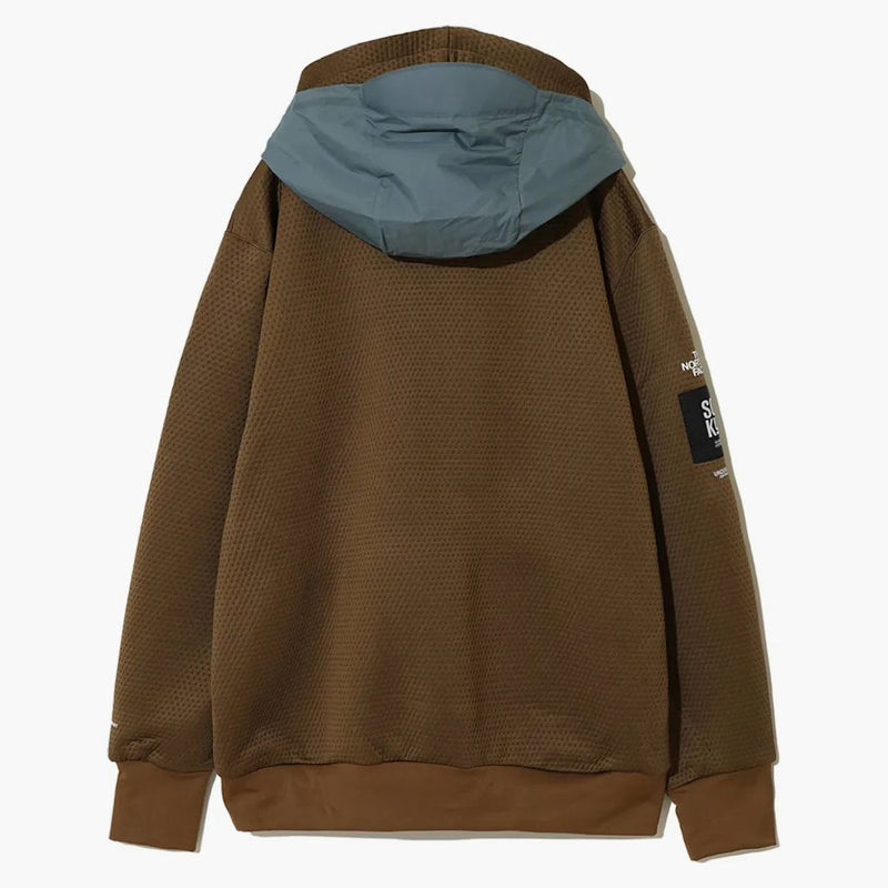 The North Face X Undercover Soukuu Dotknit Double Hoodie Sepia Brown/Concrete Grey