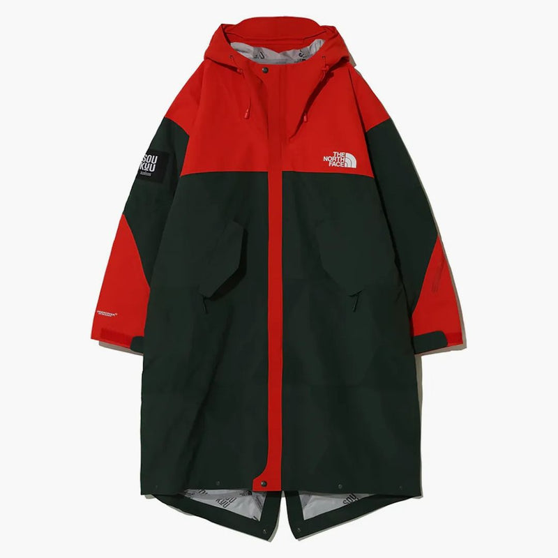 The North Face X Undercover Soukuu Geodesic Shell Jacket Dark Cedar Green/high Risk Red