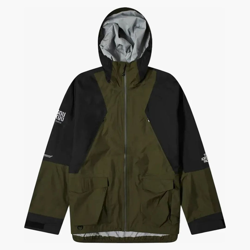 The North Face X Undercover Soukuu Hike Packable Mountain Light Shell Jacket Forest Night Green/Tnf Black