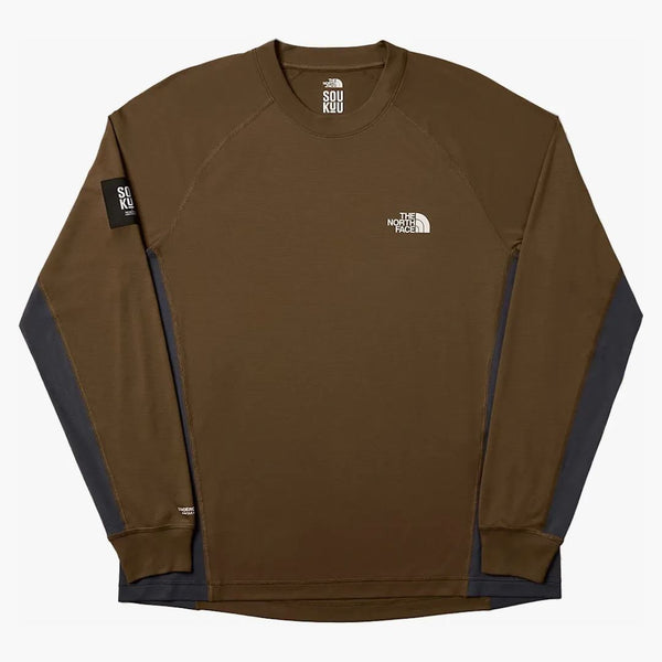 The North Face X Undercover Soukuu Trail Run Long-sleeve T-shirt Periscope Grey/dark Earth Brown