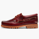Timberland 3-Eye Lug Handsewn Boat Shoe Burgundy