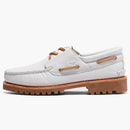 Timberland 3-Eye Lug Handsewn Boat Shoe White
