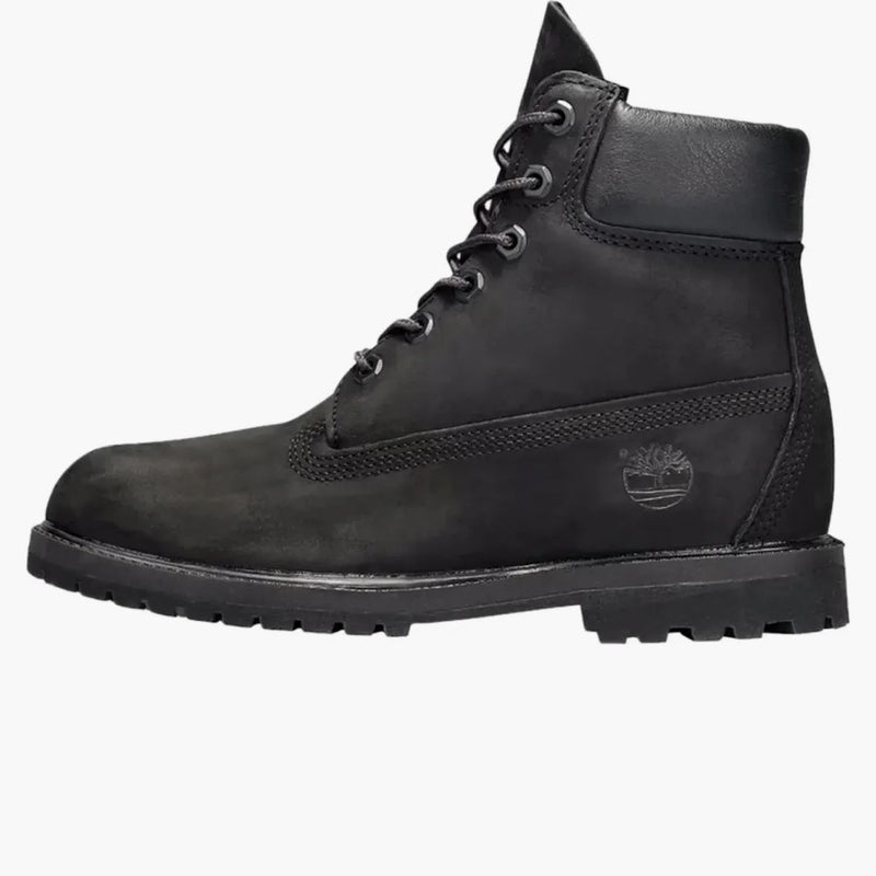 Timberland 6 palcové vodotěsné boty Black Nubuck (dámské)