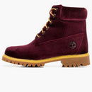 Timberland 6 "Boot Off-White Velvet Wine (Women's)