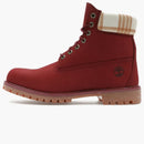Timberland 6 "Heritage Waterproof Boot Dark Red Plaid
