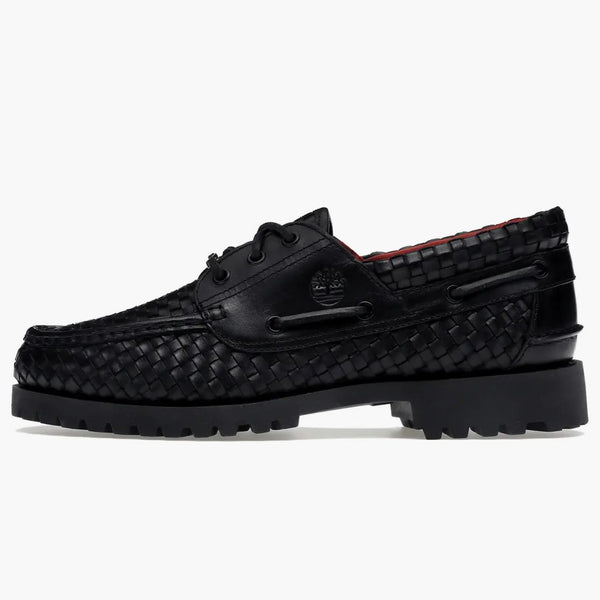 Timberland Woven Leather 3-eye Lug Supreme Black