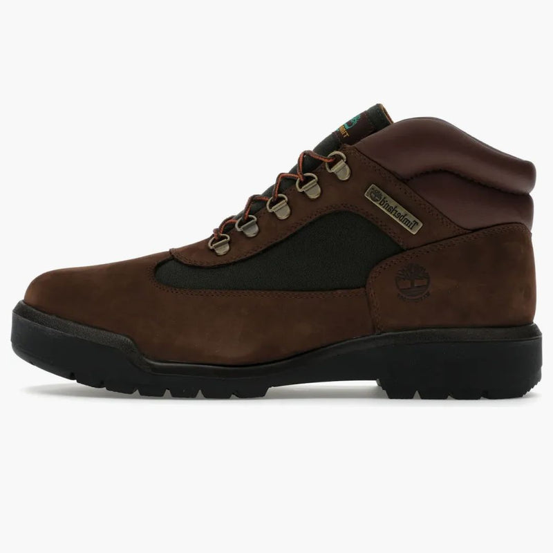 Timberland Field Boot a metà pizzo su cioccolato impermeabile