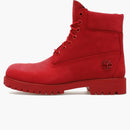 Timberland 6 "Heritage Premium Avvio impermeabile rosso scuro Nubuck