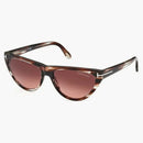 Tom Ford Amber Cat Eye Solglasögon Havana/Bordeaux (FT0990-55T-56)