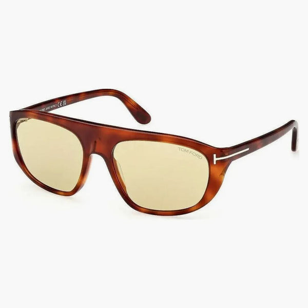 Tom Ford Edward Aviator solglasögon Havana/Brown (FT1002-53E-58)