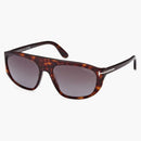 Tom Ford Edward Square Sunglasses Havana/Smoke (FT1002-52B-58)