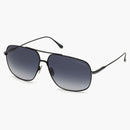 Tom Ford John Navigator Sluneční brýle černá/modrá (FT0746-01W-62)