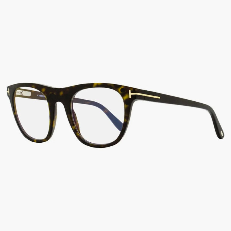 Tom Ford Magnetic Clip på fyrkantiga solglasögon Havana/Gray (FT5895-B-052-51)