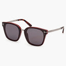 Tom Ford Phillippa Square Sunglasses Bordeaux/Smoke (FT1014-71A-68)