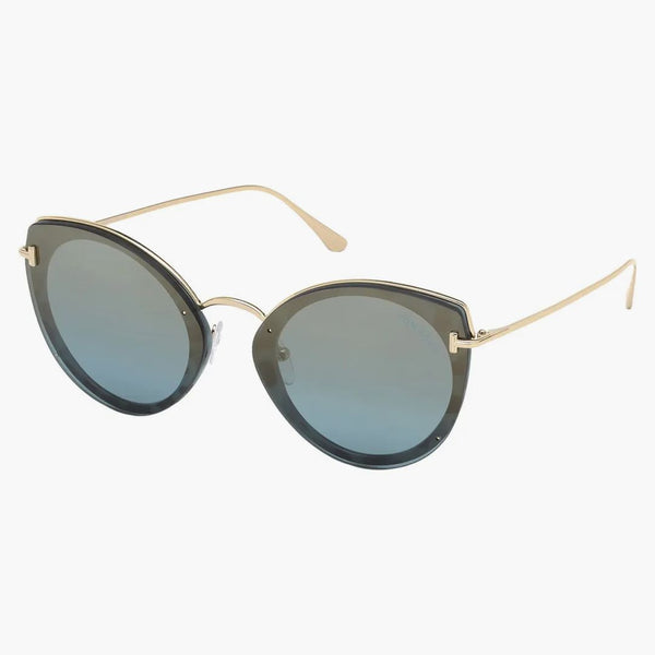 Tom Ford Rectangle Solglasögon Black/Gold (FT0683 55X)