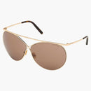 Tom Ford Round Solglasögon Gold (FT0761 28Y)