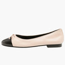 Tory Burch Cap Toe Ballet Rose Pink Perfect Black (women's)