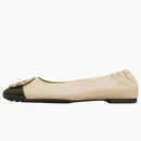 Tory Burch Claire Cap-toe Ballet Black (women's)